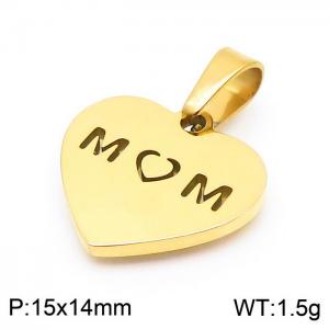 Stainless Steel Gold-plating Pendant - KP100669-Z