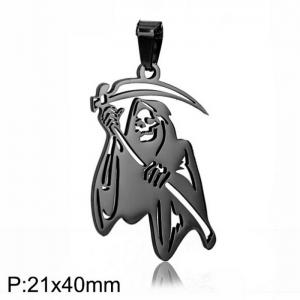 Stainless Steel Personality Fashion Death Pendant - KP100677-WGDYI