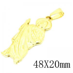 Stainless Steel Gold-plating Pendant - KP115712-NT