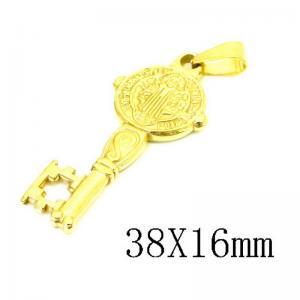 Stainless Steel Gold-plating Pendant - KP115723-NT