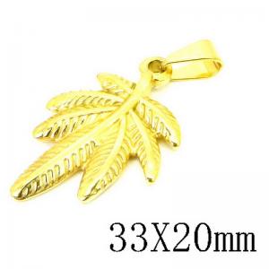 Stainless Steel Gold-plating Pendant - KP115726-NT