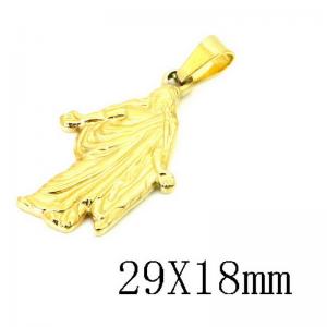 Stainless Steel Gold-plating Pendant - KP115728-NT