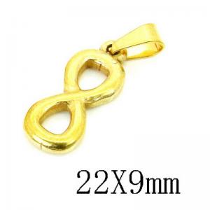 Stainless Steel Gold-plating Pendant - KP115733-NT