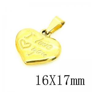 Stainless Steel Gold-plating Pendant - KP115734-NT