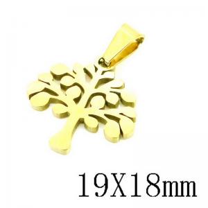 Stainless Steel Gold-plating Pendant - KP115737-NT