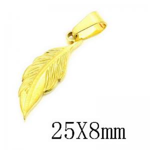 Stainless Steel Gold-plating Pendant - KP115740-NT