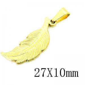 Stainless Steel Gold-plating Pendant - KP115741-NT