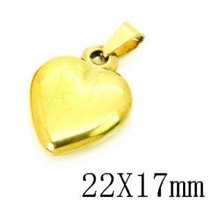 Stainless Steel Gold-plating Pendant - KP115742-NT