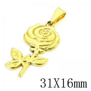 Stainless Steel Gold-plating Pendant - KP115746-NT