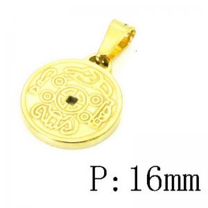 Stainless Steel Gold-plating Pendant - KP115749-NT