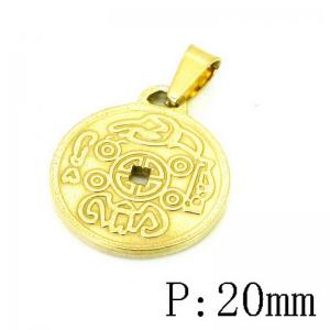 Stainless Steel Gold-plating Pendant - KP115750-NT