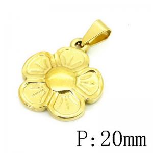 Stainless Steel Gold-plating Pendant - KP115752-NT