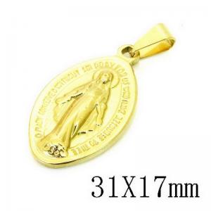 Stainless Steel Gold-plating Pendant - KP115754-NT