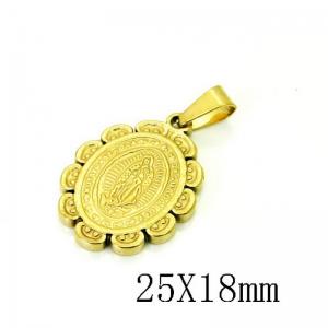 Stainless Steel Gold-plating Pendant - KP115759-NT