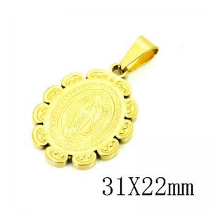 Stainless Steel Gold-plating Pendant - KP115760-NT