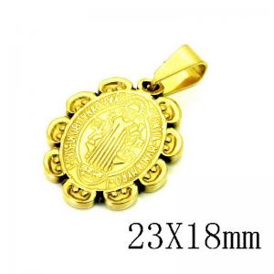 Stainless Steel Gold-plating Pendant - KP115761-NT