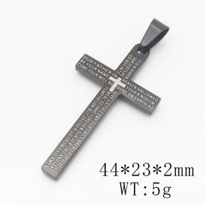 Stainless Steel Cross Pendant - KP115766-RR