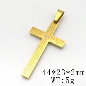 Stainless Steel Cross Pendant - KP115767-RR