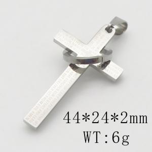 Stainless Steel Cross Pendant - KP115772-RR