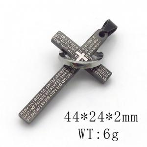 Stainless Steel Cross Pendant - KP115774-RR