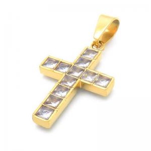 Stainless Steel Cross Pendant - KP115804-HR