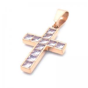 Stainless Steel Cross Pendant - KP115805-HR