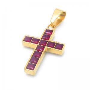 Stainless Steel Cross Pendant - KP115812-HR