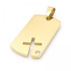 Stainless Steel Gold-plating Pendant - KP115824-HR