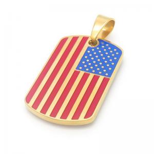 Stainless Steel Gold-plating Pendant - KP115833-HR