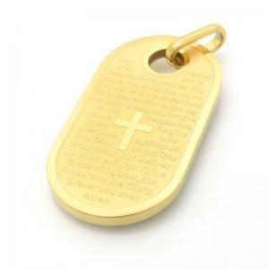 Stainless Steel Gold-plating Pendant - KP115851-HR