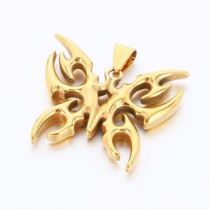 Stainless Steel Gold-plating Pendant - KP115925-MI