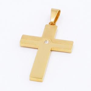 Stainless Steel Cross Pendant - KP116244-HR