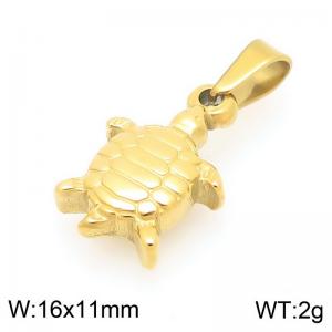 Fashionable ocean style stainless steel turtle pendant - KP116687-Z