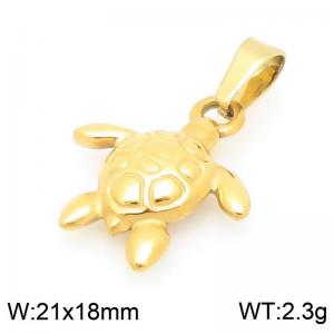 Fashionable ocean style stainless steel turtle pendant - KP116691-Z