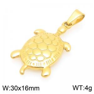 Fashionable ocean style stainless steel turtle pendant - KP116693-Z