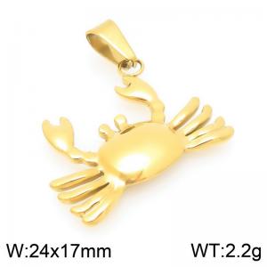Fashionable ocean style stainless steel crab pendant - KP116695-Z