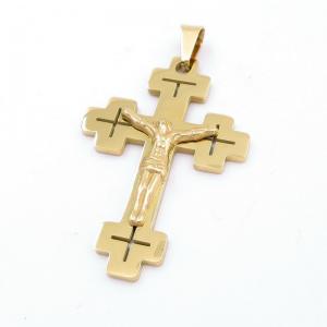 Stainless Steel Cross Pendant - KP116707-LE