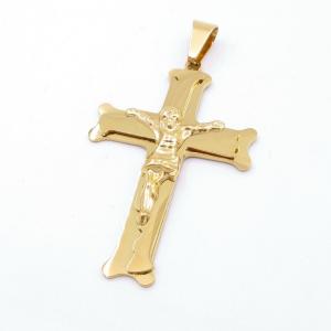 Stainless Steel Cross Pendant - KP116710-LE