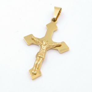 Stainless Steel Cross Pendant - KP116724-LE