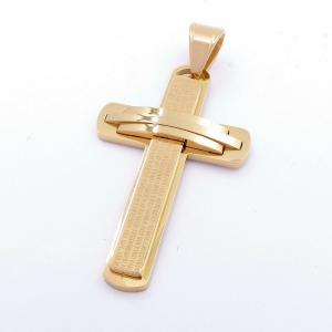 Stainless Steel Cross Pendant - KP116740-LE