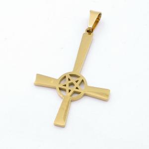 Stainless Steel Cross Pendant - KP116743-LE