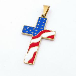 Stainless Steel Cross Pendant - KP116746-LE
