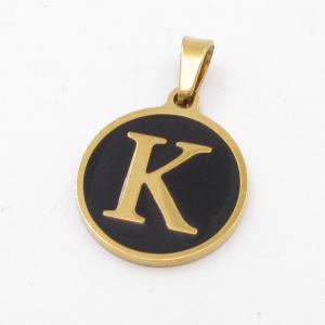Stainless Steel Letter Pendant - KP116830-ZY