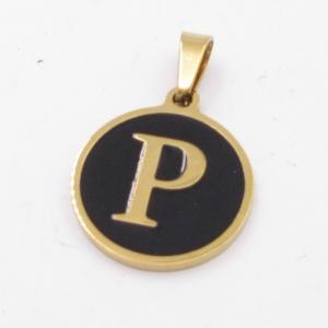 Stainless Steel Letter Pendant - KP116835-ZY