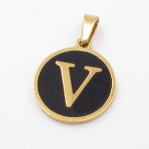 Stainless Steel Letter Pendant - KP116841-ZY