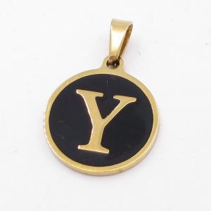 Stainless Steel Letter Pendant - KP116844-ZY