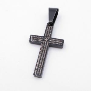 Stainless Steel Cross Pendant - KP116864-ZY
