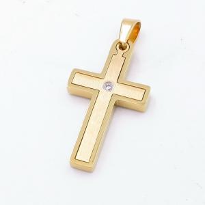 Stainless Steel Cross Pendant - KP117080-HR