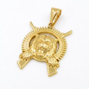 Stainless Steel Gold-plating Pendant - KP117228-JG