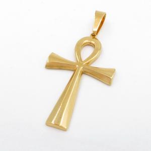 Stainless Steel Cross Pendant - KP117238-JG